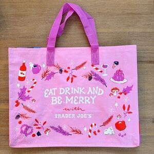 Trader Joe's Pink Tote Bag - NWOT